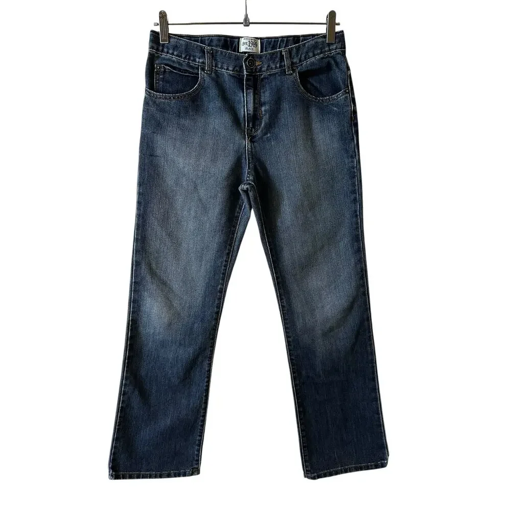 The Children's Place Girl's Bootcut Semi-evase Jeans Dark Wash Size 14
